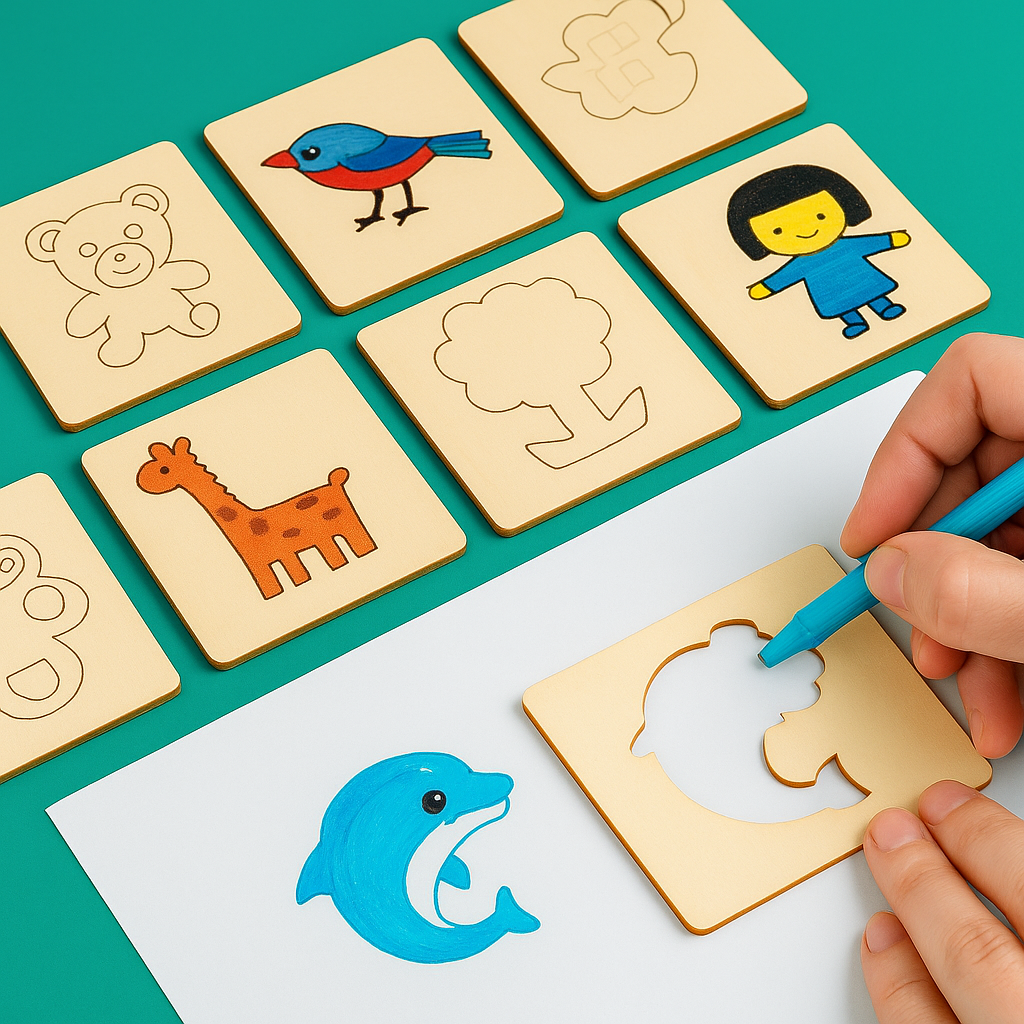 Educatieve Houten Tekensjablonen
