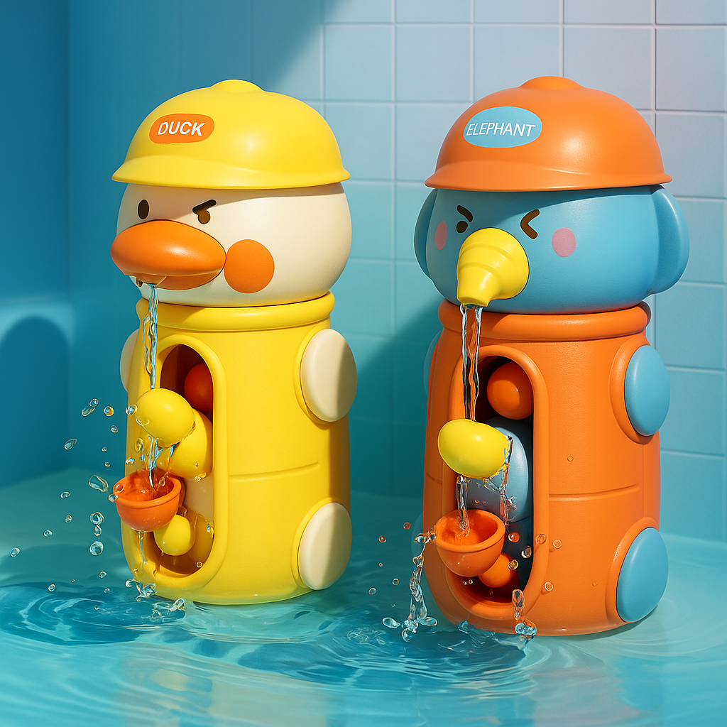 Badfiguur met Waterwiel