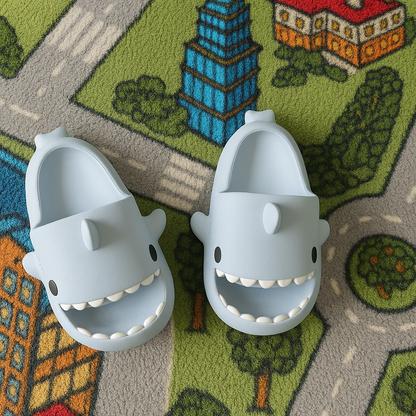 Kinderslippers met Haaienontwerp