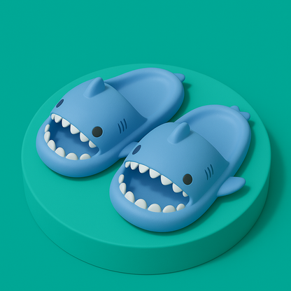 Kinderslippers met Haaienontwerp